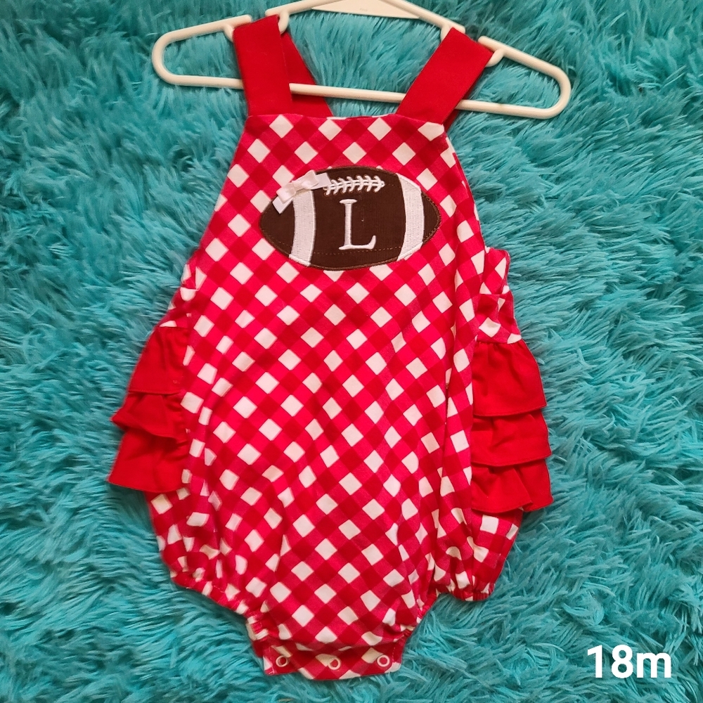 RicRac football bubble mono L